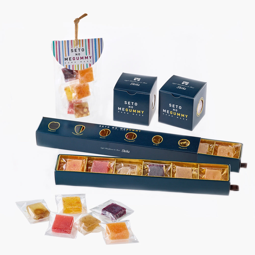 瀬戸のめぐみ（クリア・キューブ・ロング）｜シカのお菓子-Shika